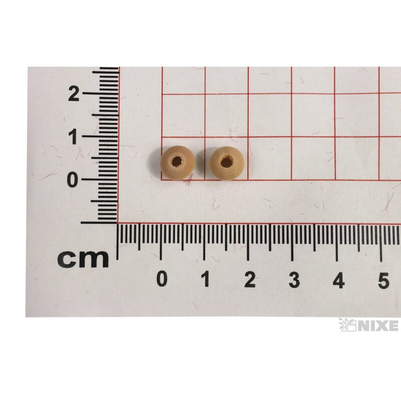 KORÁLKY DŘEVO 0,8cm 100ks*