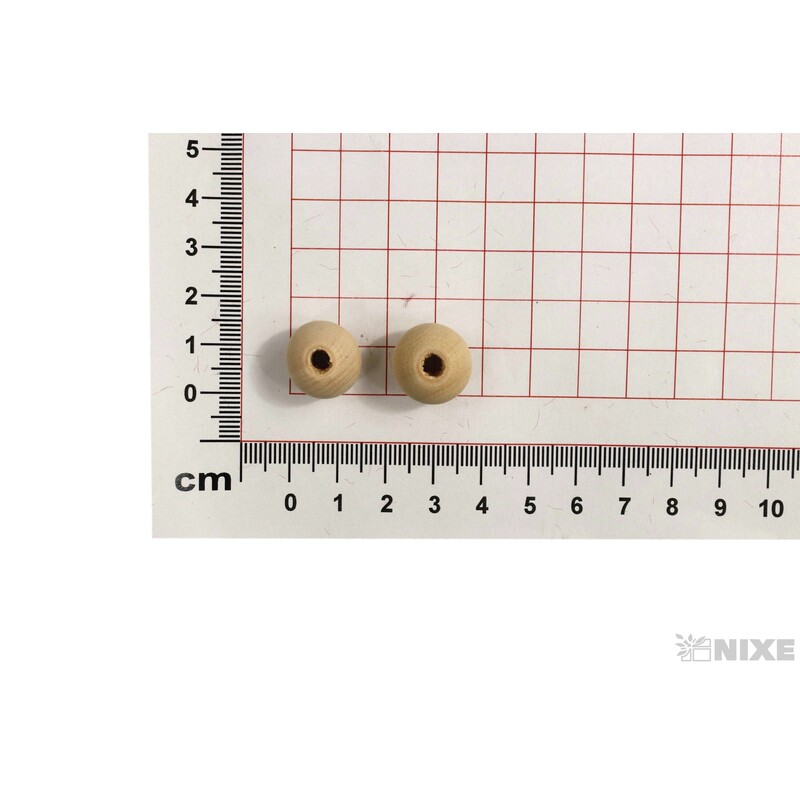 KORÁLKY DŘEVO 1,5cm 15ks*