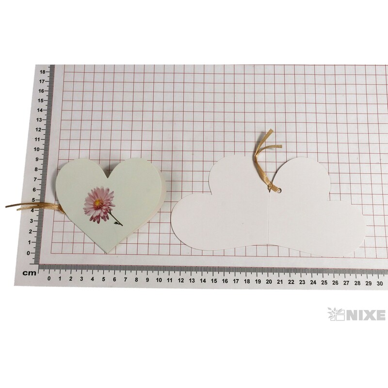 PŘÁNÍ SRDCE 10x9,5cm*MIX BAREV