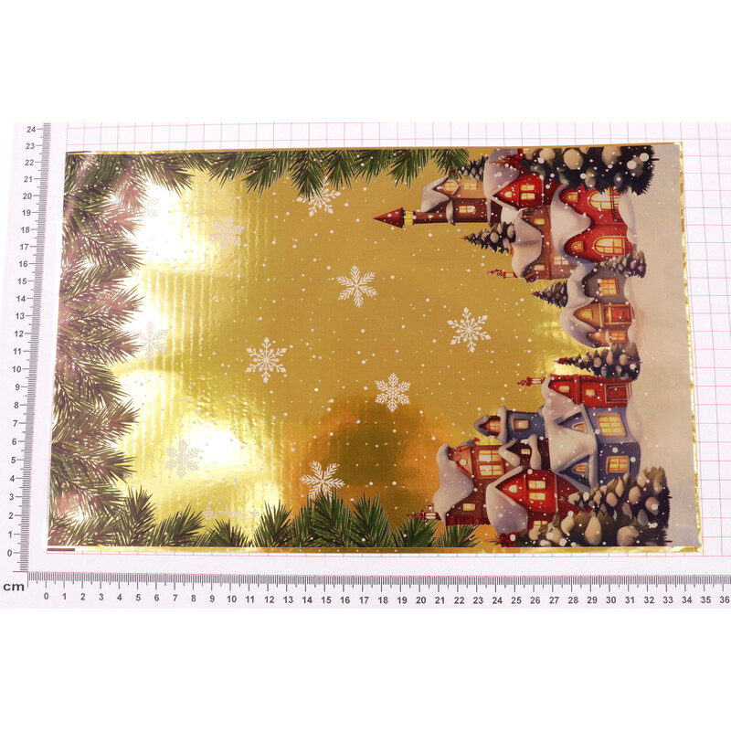 SÁČEK 22,5x35cm U-N08UGJ*ZLATÁ