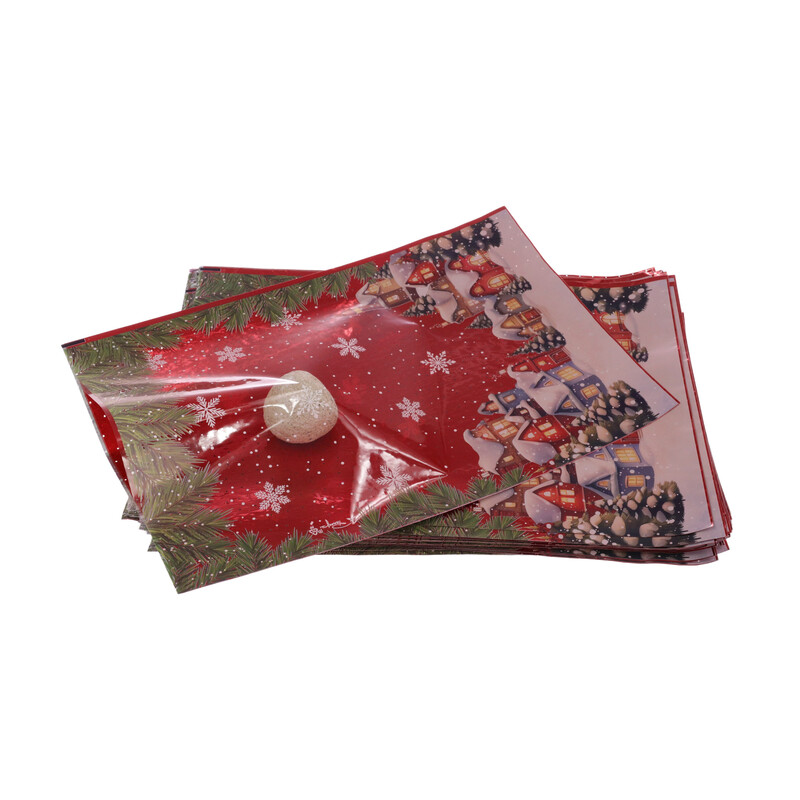 SÁČEK 22,5x35cm U-N08UGJ*ČERVENÁ