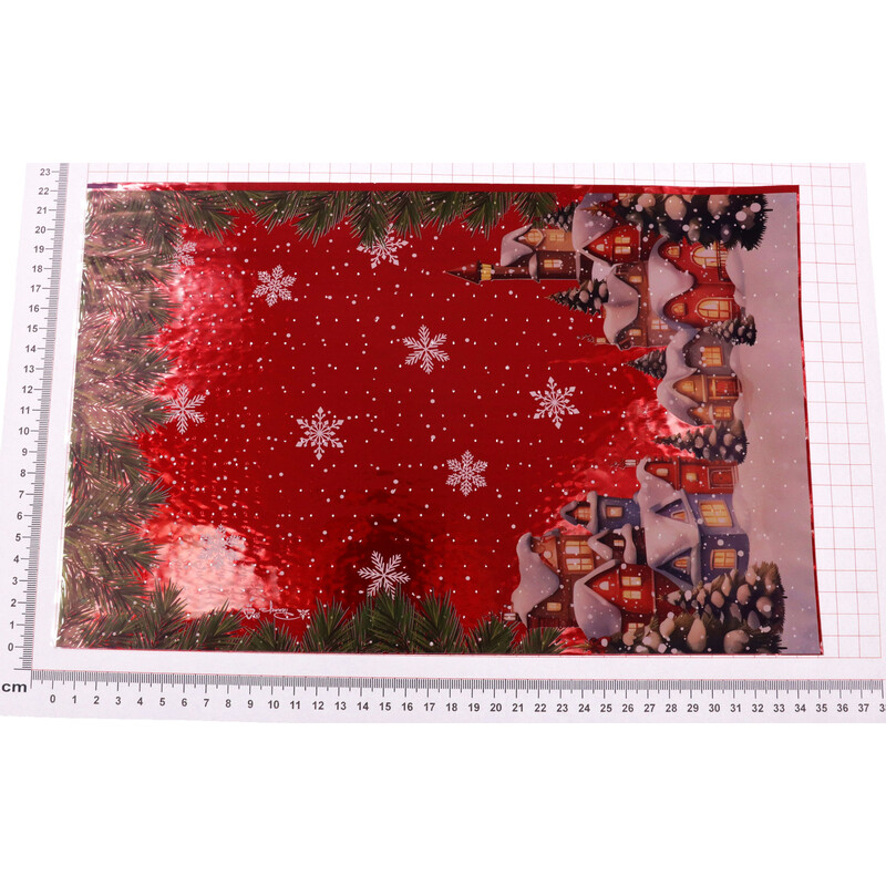 SÁČEK 22,5x35cm U-N08UGJ*ČERVENÁ