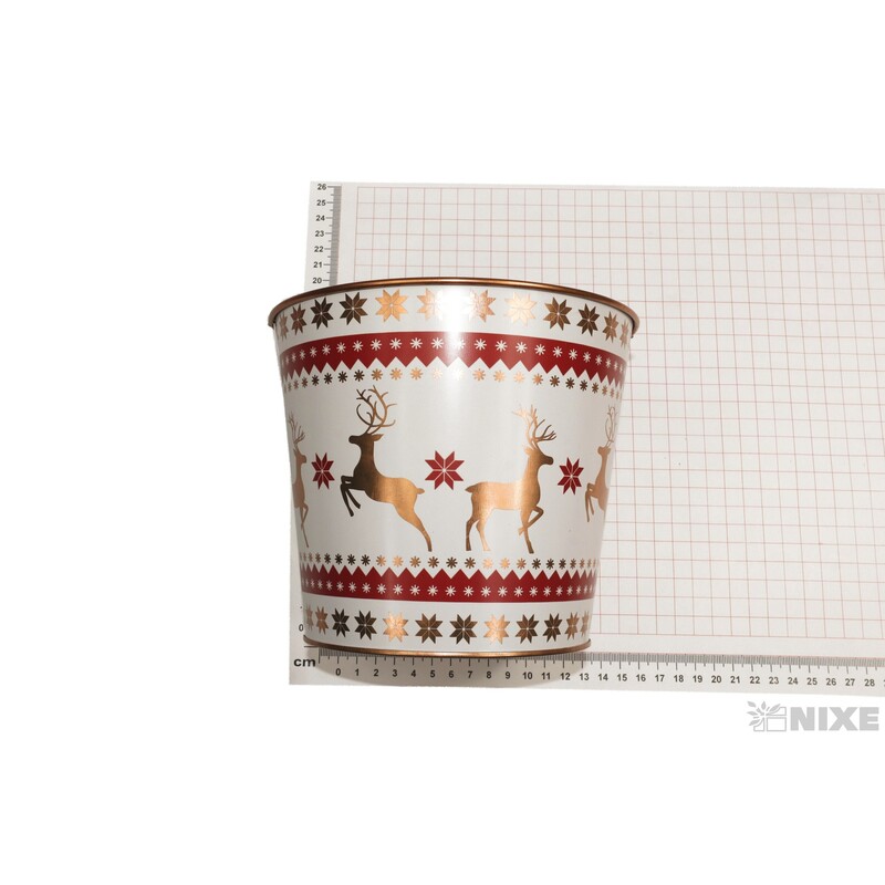 PLECHOVÝ OBAL VÁNOCE 17x15cm*MIX BAREV