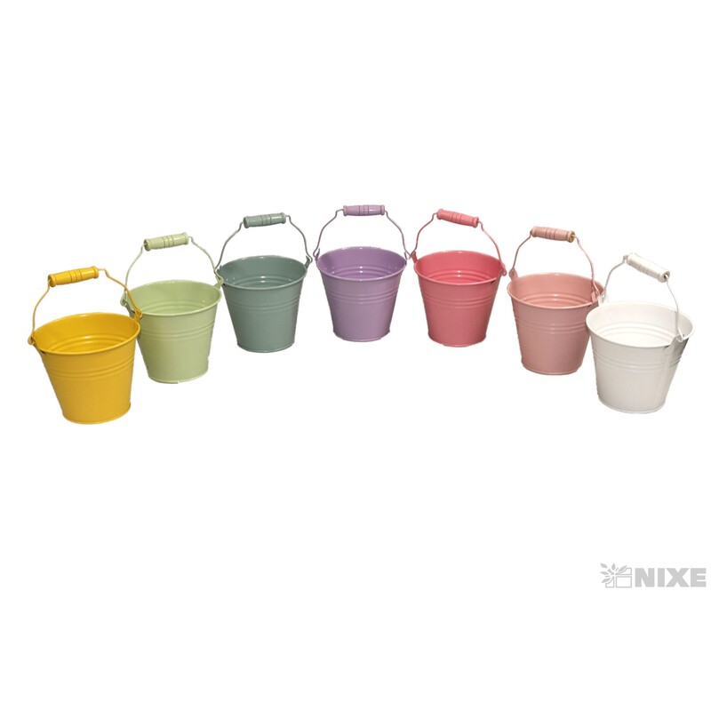 PLECHOVÝ KBELÍK 12x10cm*MIX BAREV