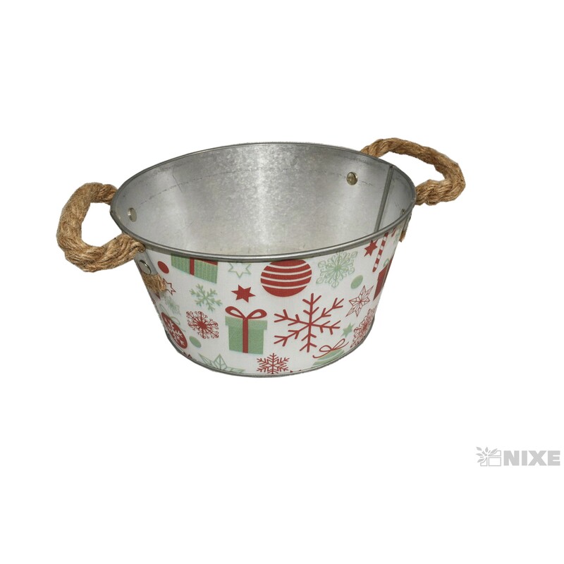 PLECHOVÝ OBAL VÁNOCE 17,5x9cm*MIX BAREV