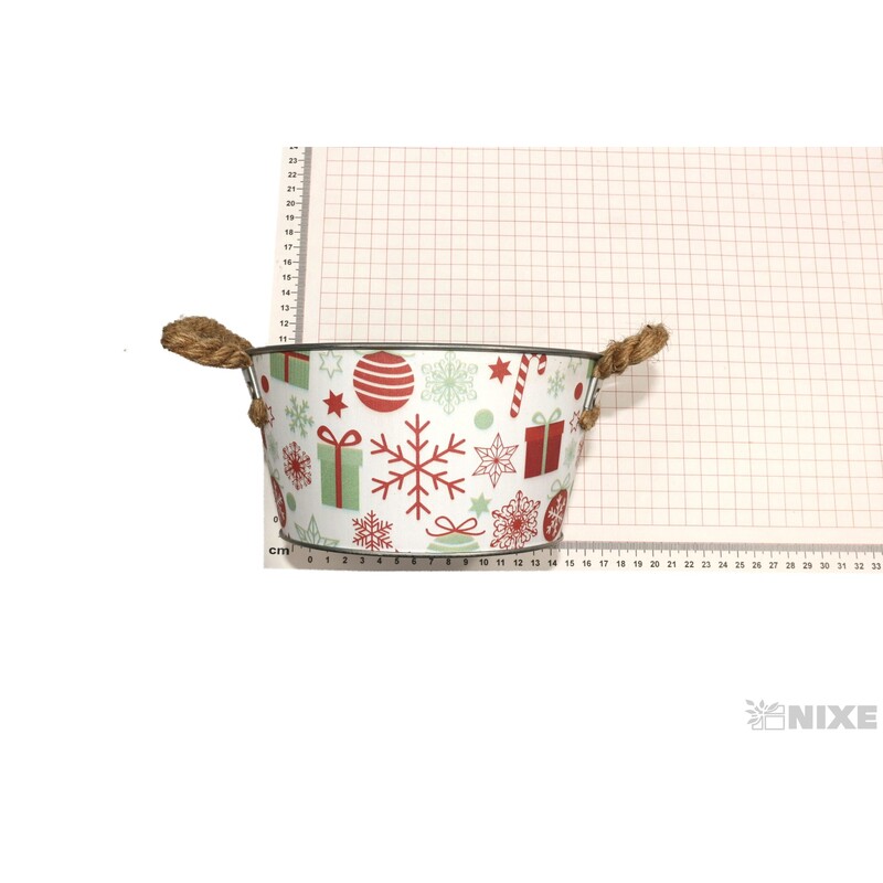 PLECHOVÝ OBAL VÁNOCE 17,5x9cm*MIX BAREV