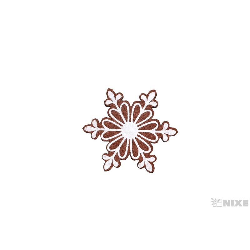 VLOČKA FILC NALEP. 4,5cm 6ks*HNĚDÁ