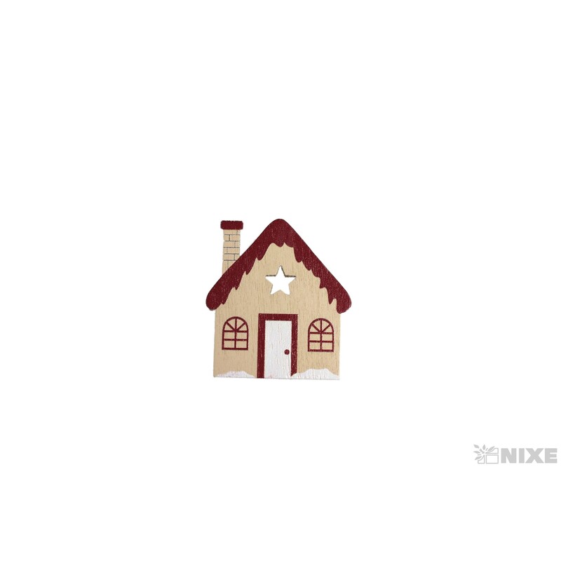 DOMEK NALEP. 3x4cm 12ks*MIX BAREV