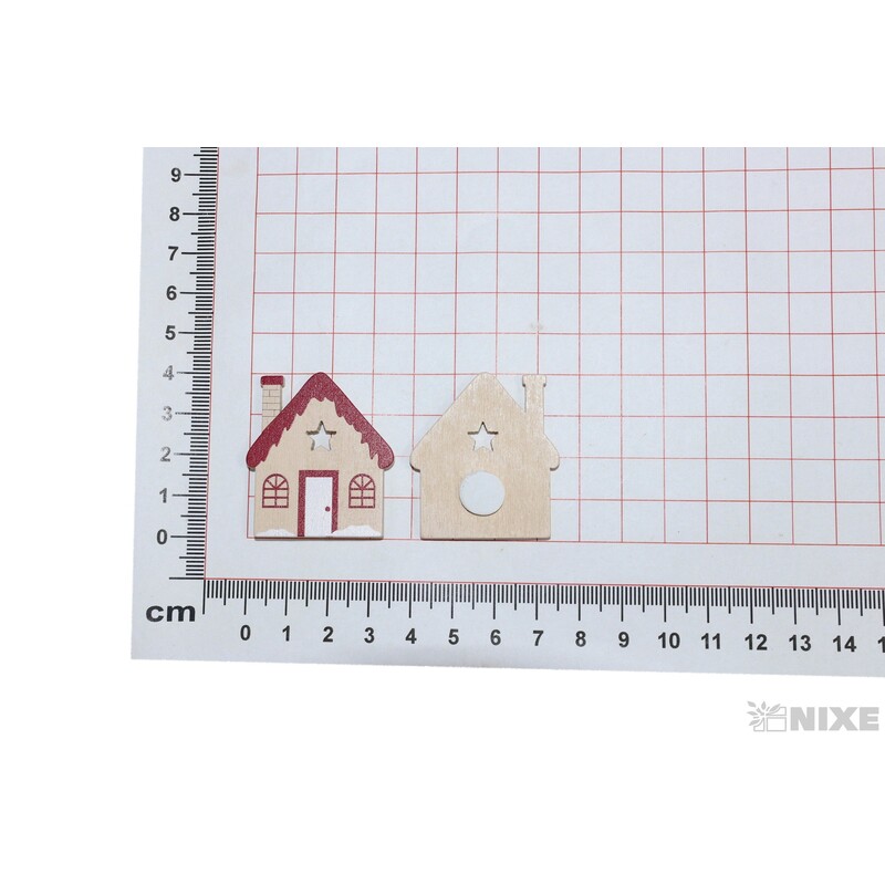 DOMEK NALEP. 3x4cm 12ks*MIX BAREV