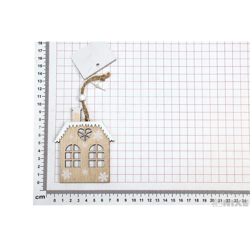 ZÁVĚS DOMEČEK 07,5x9,5cm*MIX BAREV