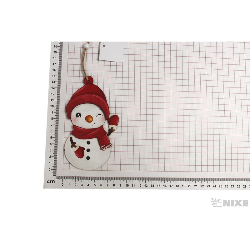 ZÁVĚS D SNĚHULÁK 7x15cm*MIX BAREV
