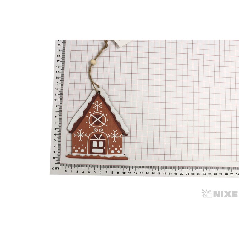 ZÁVĚS D DOMEČEK 10x12cm*MIX BAREV