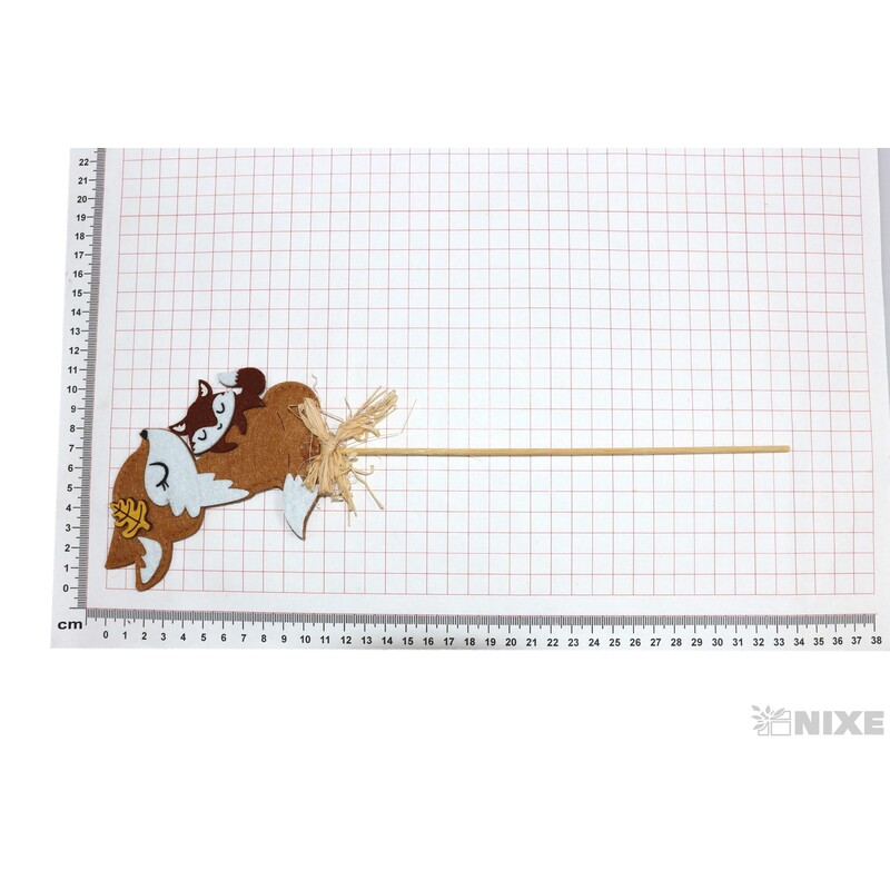 ZÁPICH FILC LIŠKA 5,5x13,5x33cm 6ks*MIX BAREV