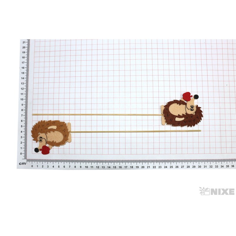 ZÁPICH FILC JEŽEK 5x7,5x30cm 6ks*MIX BAREV