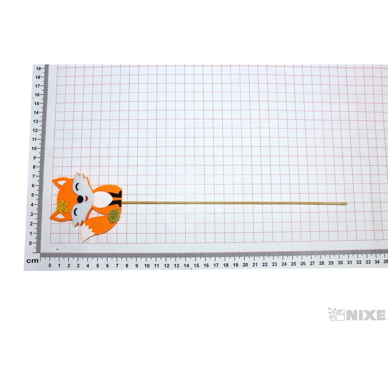 ZÁPICH FILC LIŠKA 7x7,5x31cm 6ks*MIX BAREV