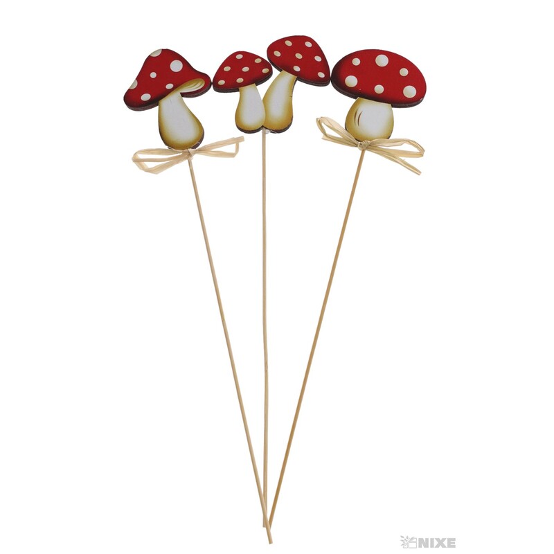 ZÁPICH D MUCHOMŮRKA 7x7,5x31cm 6ks*MIX BAREV