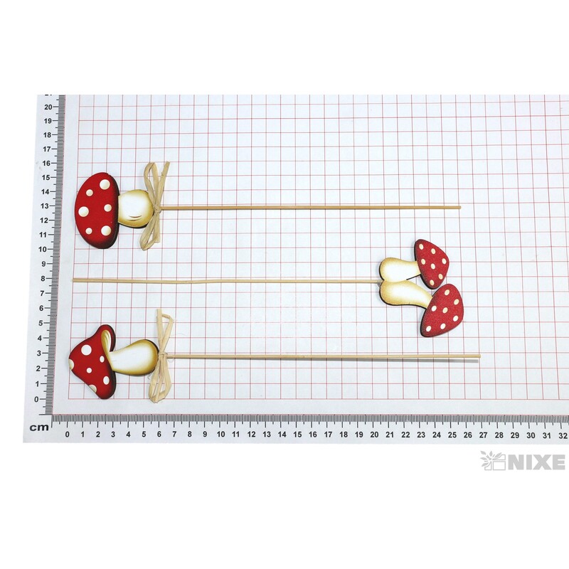 ZÁPICH D MUCHOMŮRKA 7x7,5x31cm 6ks*MIX BAREV