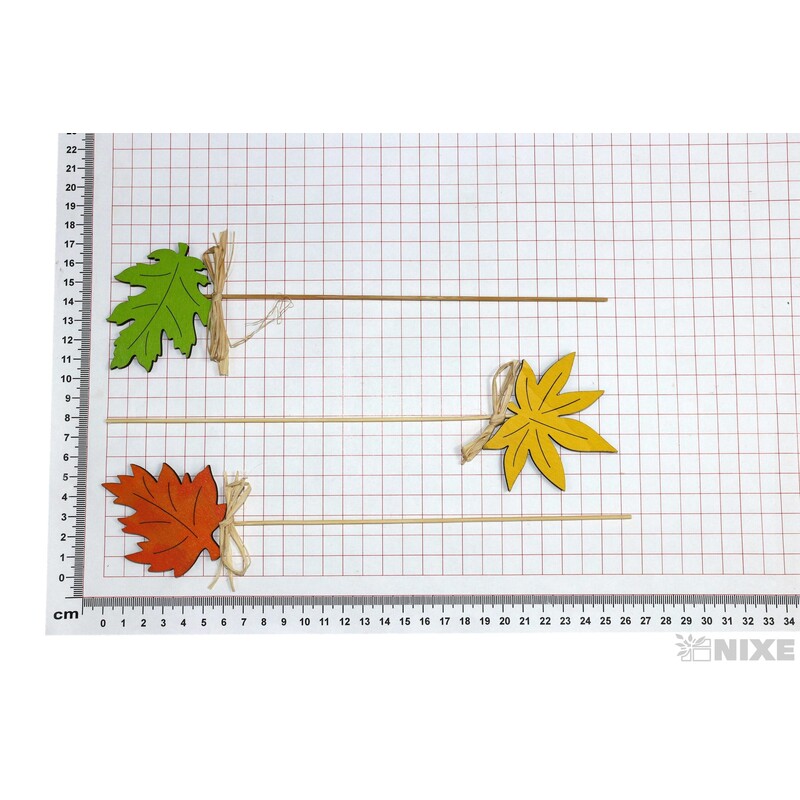 ZÁPICH D LIST 6x6x26cm 6ks*MIX BAREV