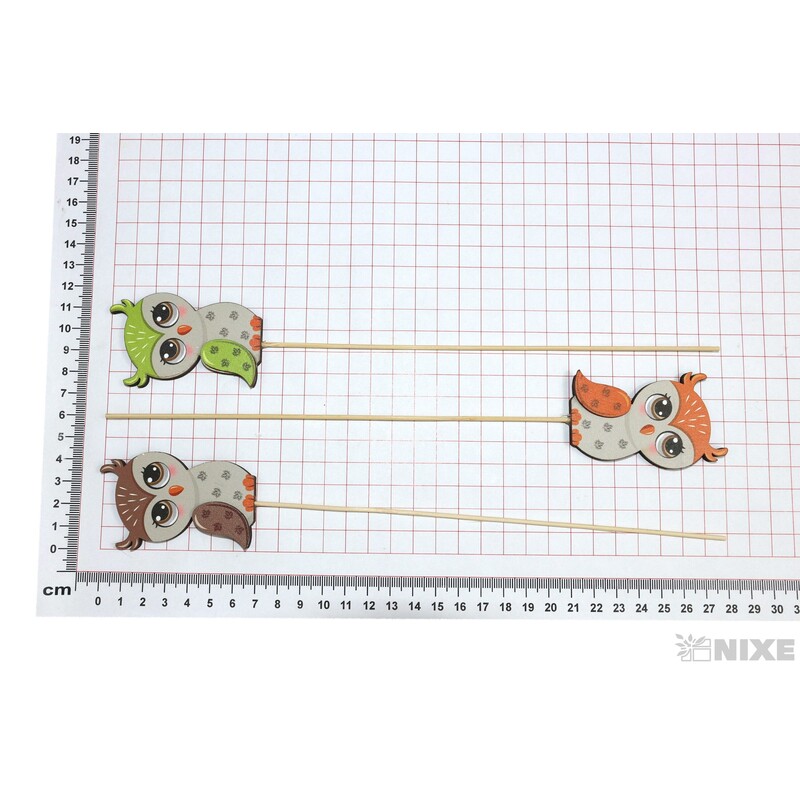 ZÁPICH D SOVA 4x7x27cm 6ks*MIX BAREV