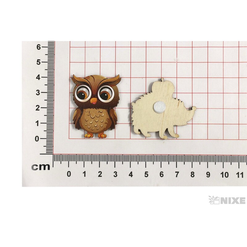 PODZIM MIX NALEP. 3x4cm 6ks*MIX BAREV