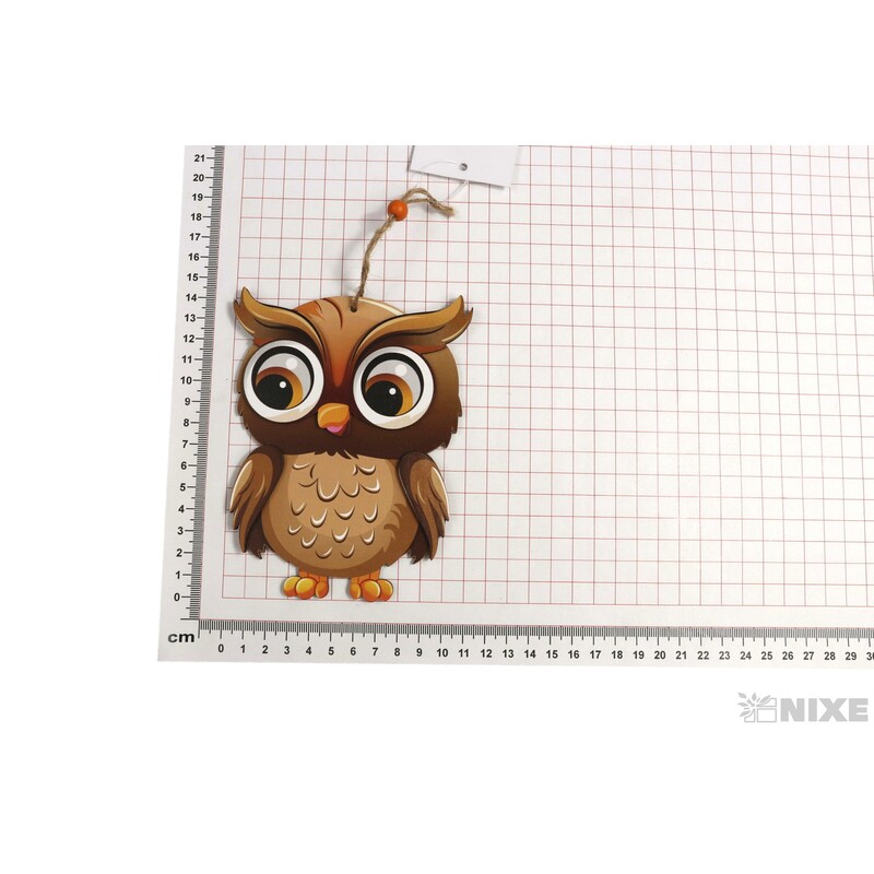 ZÁVĚS SOVA 11x14cm*MIX BAREV