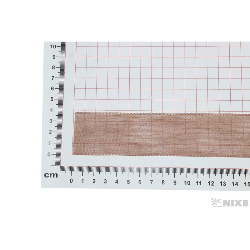 PLÁTNOVÁ STUHA EFEKT 40mmx25m*HNĚDÁ SV. 108744