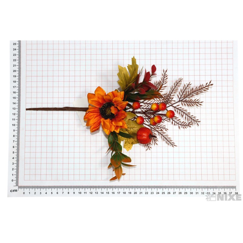 VĚTVIČKA SLUNEČNICE 35cm*ORANŽOVÁ