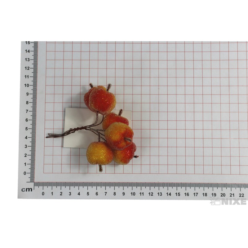 JABLÍČKA 2/12cm 6ks*ORANŽOVÁ