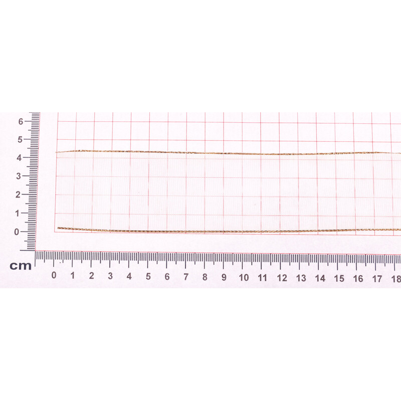 PLÁTNOVÁ STUHA  MTP 40mmx20m*KRÉMOVÁ+ZLATÁ