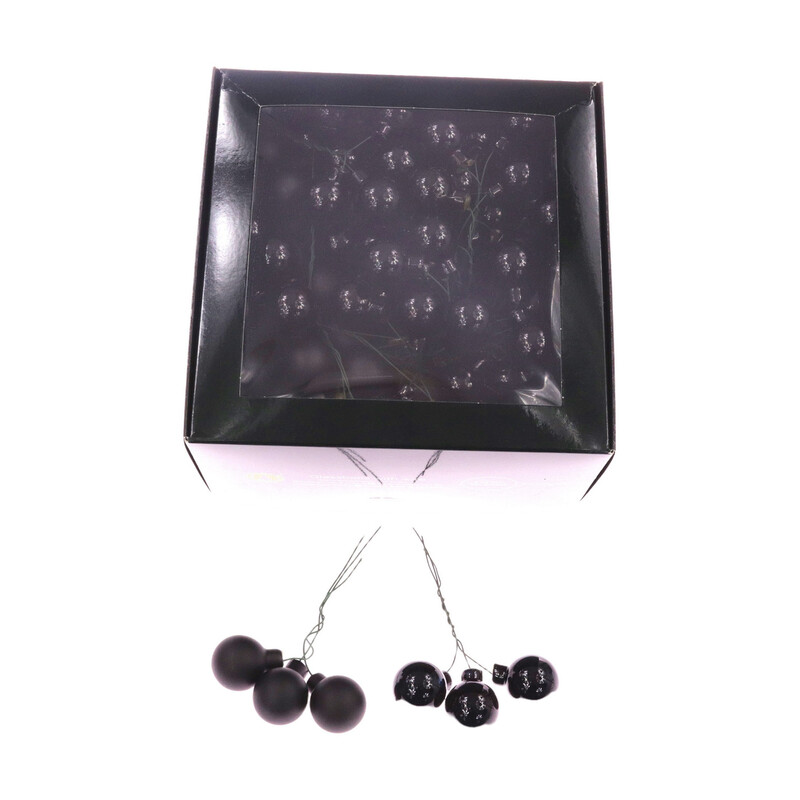 KOULE NA DR. 2,5x10,5cm 144ks MIX*ČERNÁ