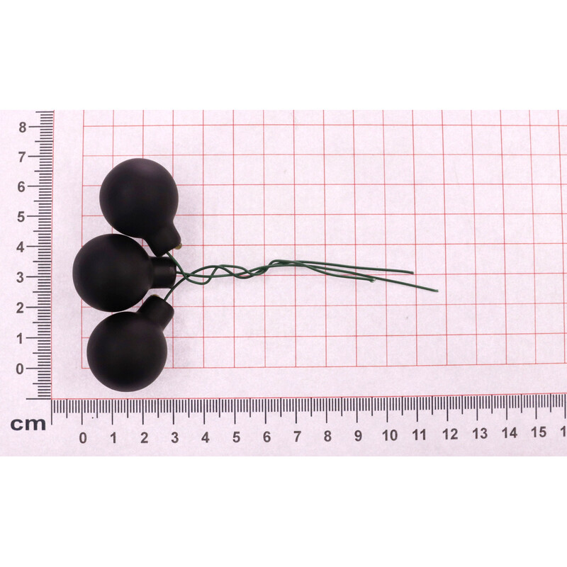 KOULE NA DR. 2,5x10,5cm 144ks MIX*ČERNÁ