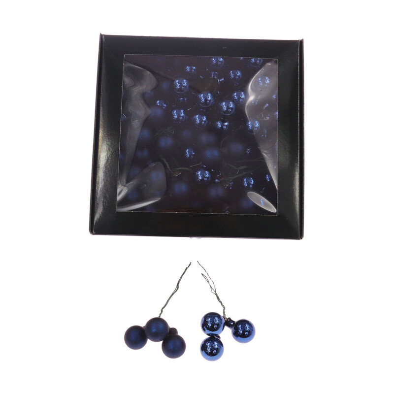 KOULE NA DR. 2x10,5cm 144ks MIX*MODRÁ