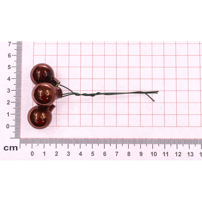 KOULE NA DR. 2x10,5cm 144ks MIX*HNĚDÁ+KRÉMOVÁ