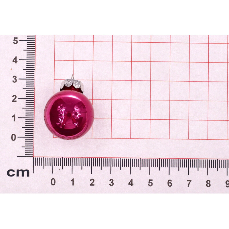 KOULE ZÁVĚS 2,5cm 24ks MIX*RŮŽOVÁ