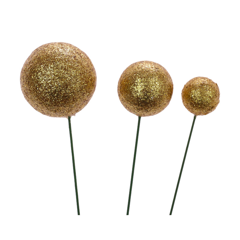 KOULE NA DR. 2-4x17cm 100ks*ZLATÁ