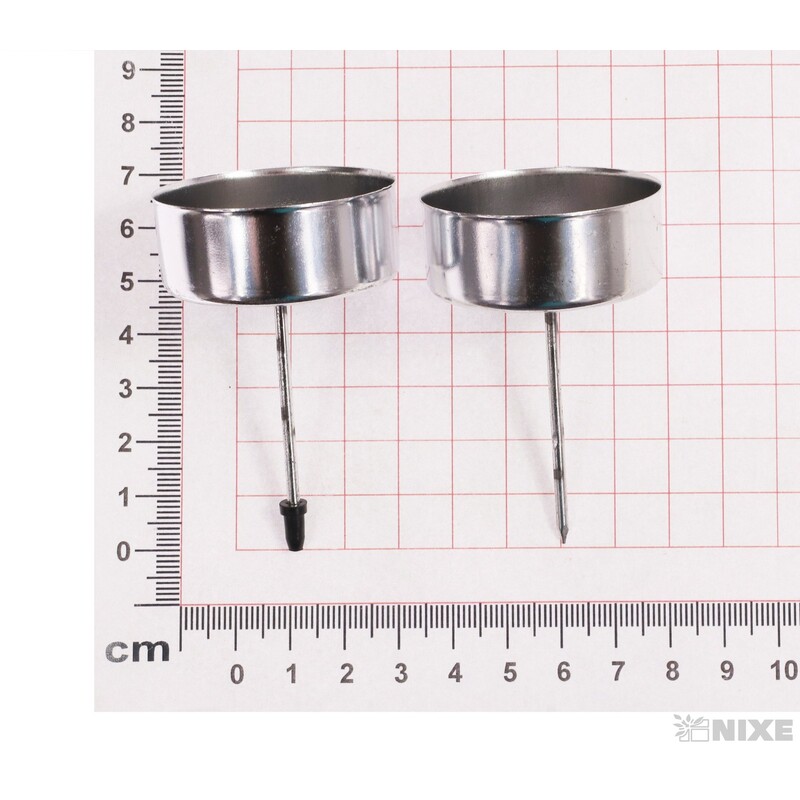 BODEC 40x15mmx5,5cm 4ks*STŘÍBRNÁ