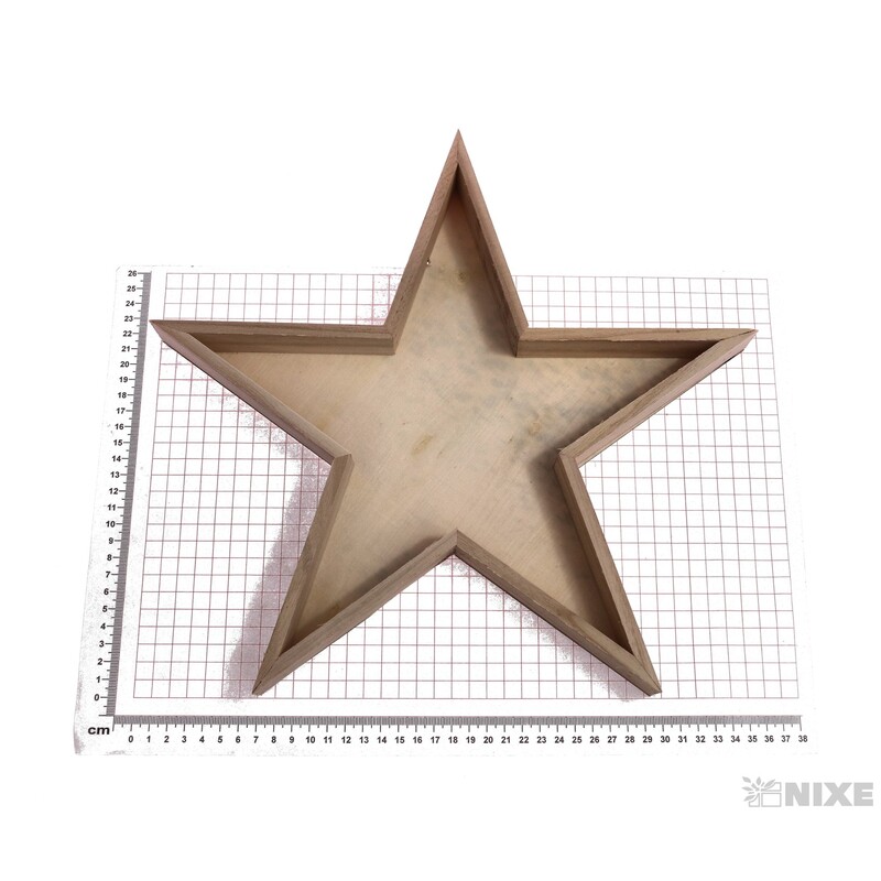 HVĚZDA PODLOŽKA 36x3cm*PŘÍRODNÍ