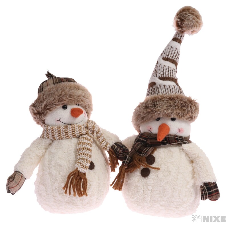 SNĚHULÁK STOJÍCÍ 25cm*MIX BAREV