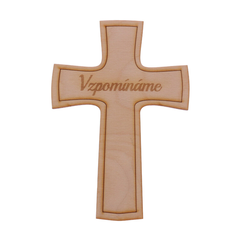 KŘÍŽ VZPOMÍNÁME XD 10x15cm 6ks*PŘÍRODNÍ