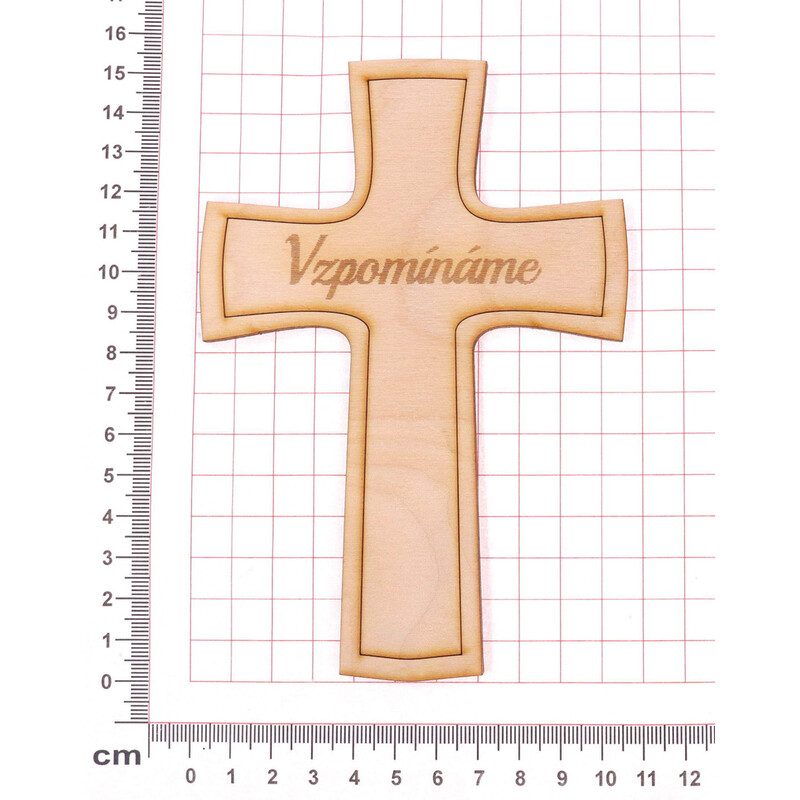 KŘÍŽ VZPOMÍNÁME XD 10x15cm 6ks*PŘÍRODNÍ