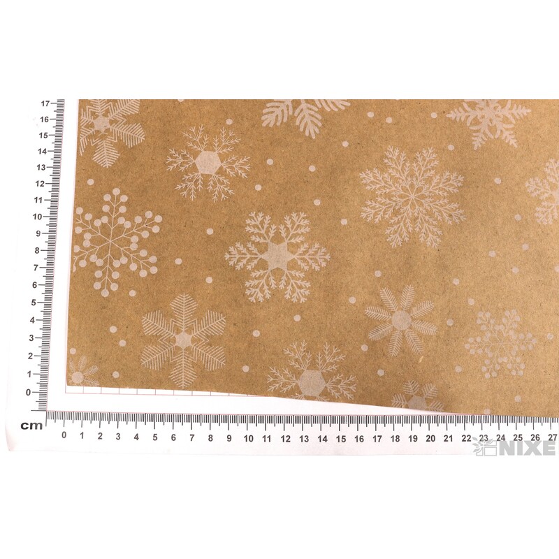 ROLE PAPÍR SNOWY SKY 70cmx50m*PŘÍRODNÍ+BÍLÁ