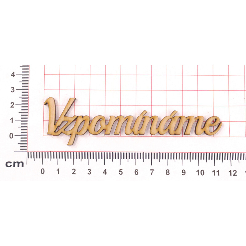 VZPOMÍNÁME XD 11x3cm 12ks*PŘÍRODNÍ