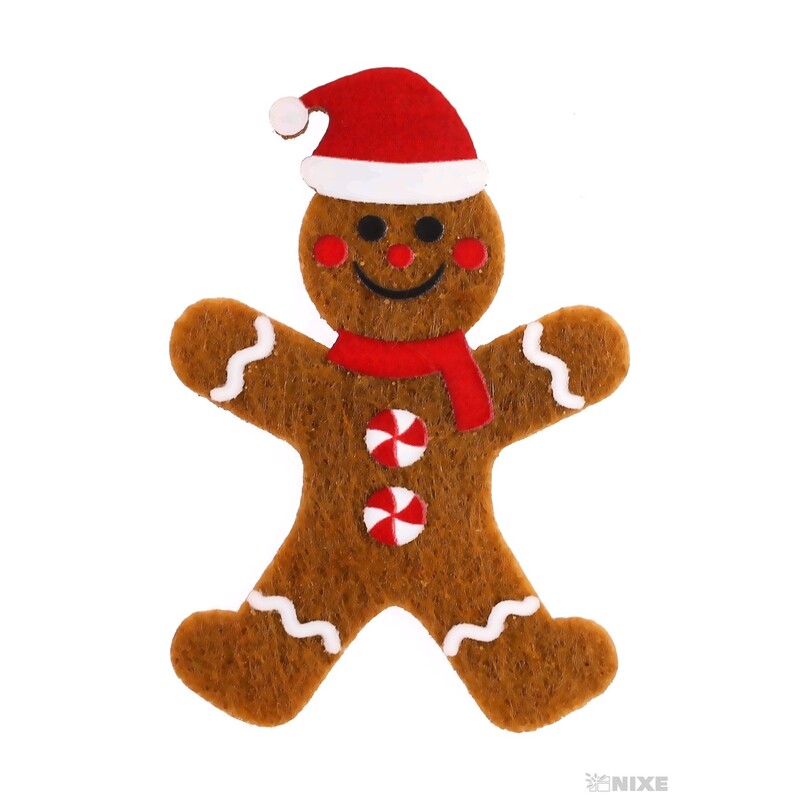 PERNÍČEK PANÁČEK NALEP. 3,5x5,5cm 12ks*HNĚDÁ