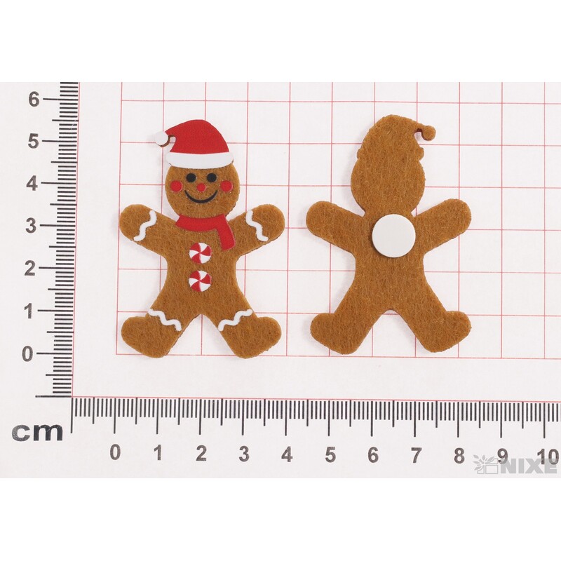 PERNÍČEK PANÁČEK NALEP. 3,5x5,5cm 12ks*HNĚDÁ