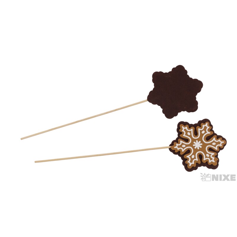 ZÁPICH PERNÍČEK VLOČKA 7x28cm 8ks*HNĚDÁ