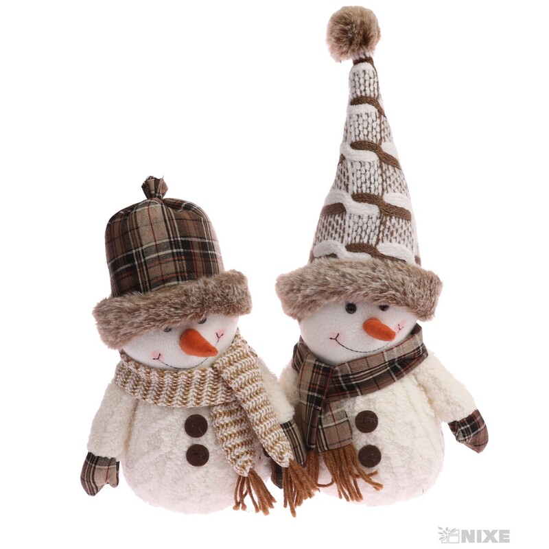 SNĚHULÁK STOJÍCÍ 40cm*MIX BAREV