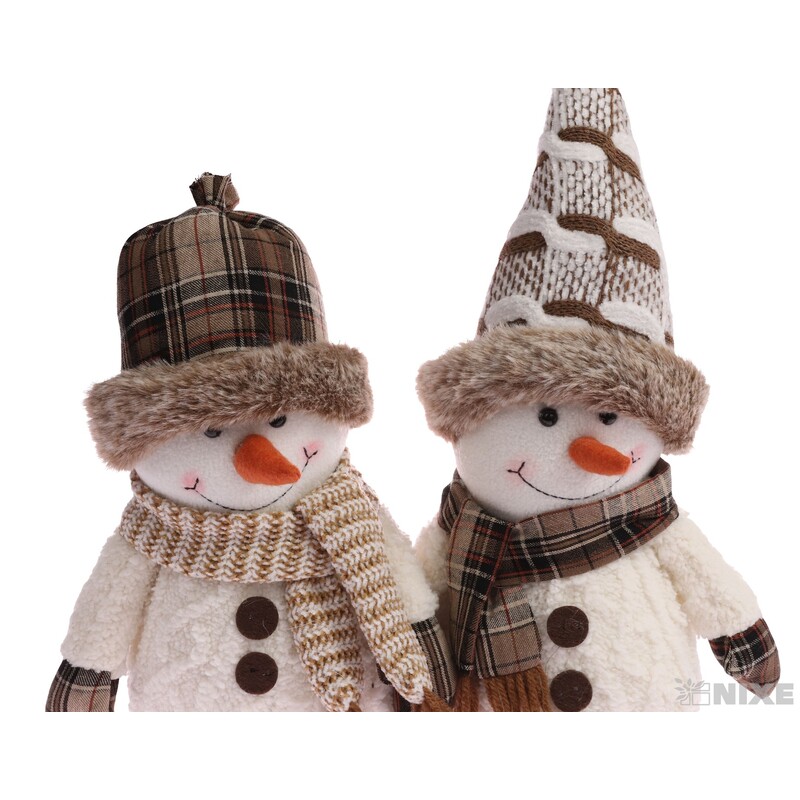 SNĚHULÁK STOJÍCÍ 40cm*MIX BAREV