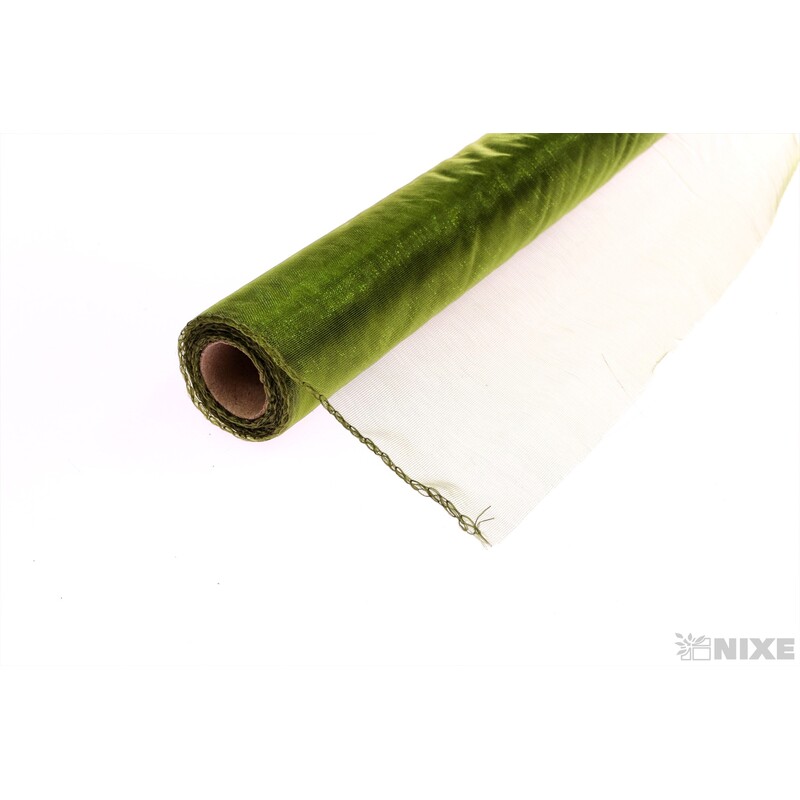 ORGANZA 39cmx8m*ZELENÁ TM.