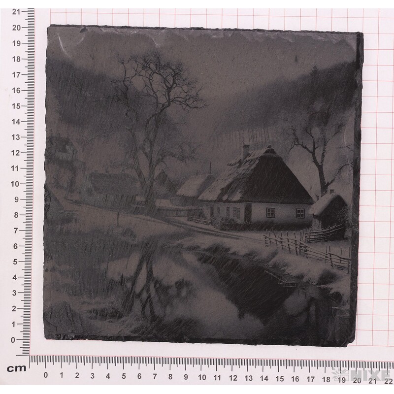 OBRAZ BŘIDLICE ZIMNÍ CHALUPA 20x20cm+STOJAN