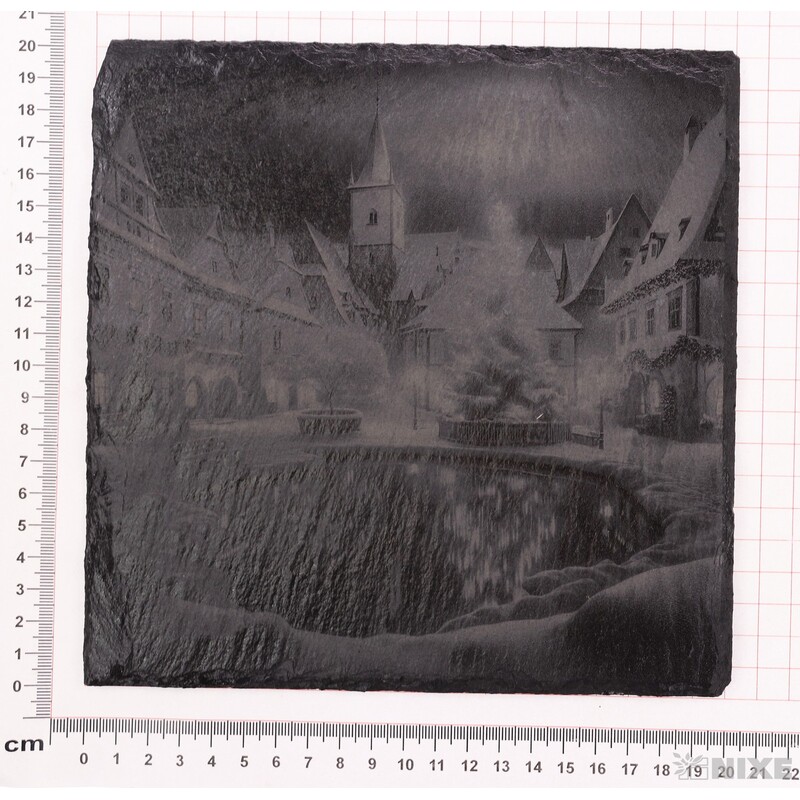 OBRAZ BŘIDLICE VÁNOČNÍ NÁVES 20x20cm+STOJAN